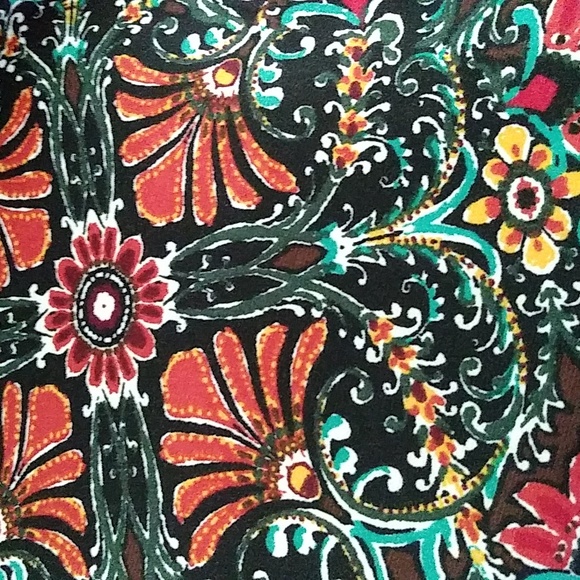 Fishtail Ketchup Skirt Hem Ruffle Women's Size M Abstract Paisley Sportswear - Picture 5 of 9